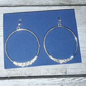 Y2k | Believe in Love | Sparkly hoop Earrings